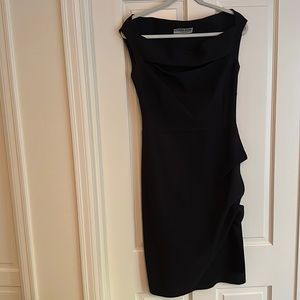 Chiara Boni peekaboo sleeveless black dress